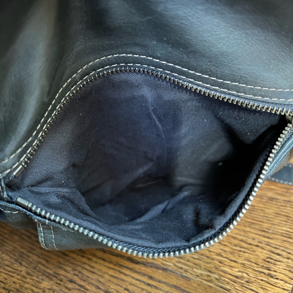 Vintage Mini Leather Backpack, Small Black Genuine Leather Backpack Purse - Picture 10 of 15
